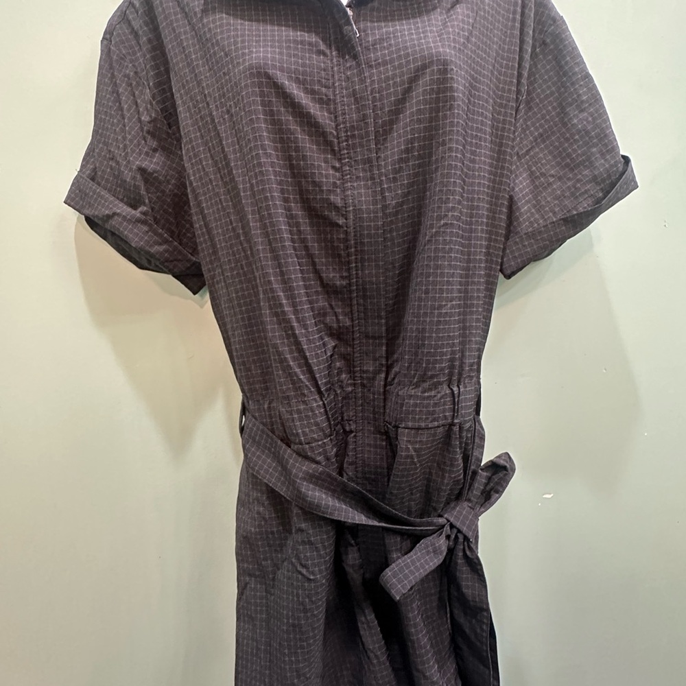 Fabletics Black Grid Pattern Romper - image 5